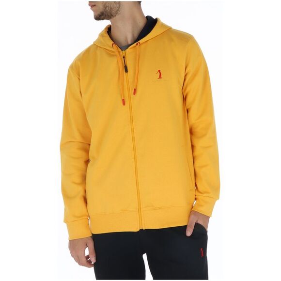 U.s. Golf Club Zip Hoodie Activewear Style Men mustard Sweatshirts